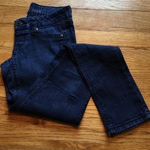 Dark wash super skinny jeans